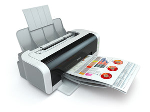 Drucker druckt Businessreport