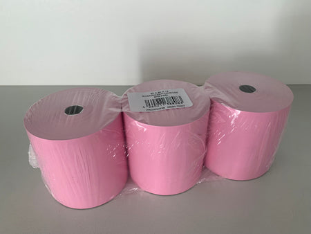 30 rouleaux thermiques colorés 80x80x12, 78 m, 55g, sans bisphénol-a (BPA), rose