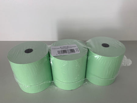 30 rouleaux thermiques colorés 80x80x12, 78 m, 55g, sans bisphénol-a (BPA), vert