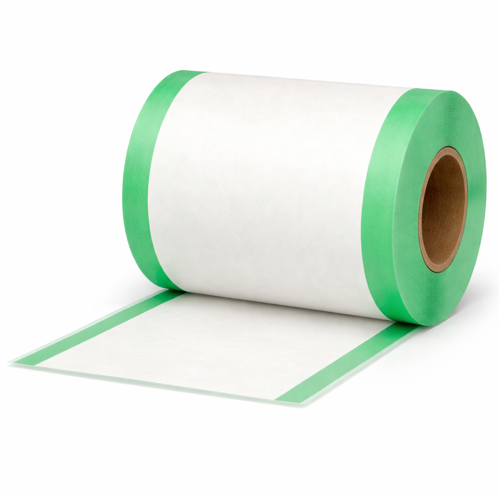 30 rouleaux thermiques colorés 80x80x12, 80 m, 55g, sans bisphénol-A (BPA), avec rayures vertes sur le devant