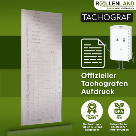 60 rouleaux de tachygraphe 57x28x8, 8 m, sans phénol (BPA,BPC,BPS)