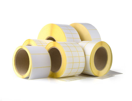 Étiquettes thermiques vierges 58x53x40, 24 rouleaux